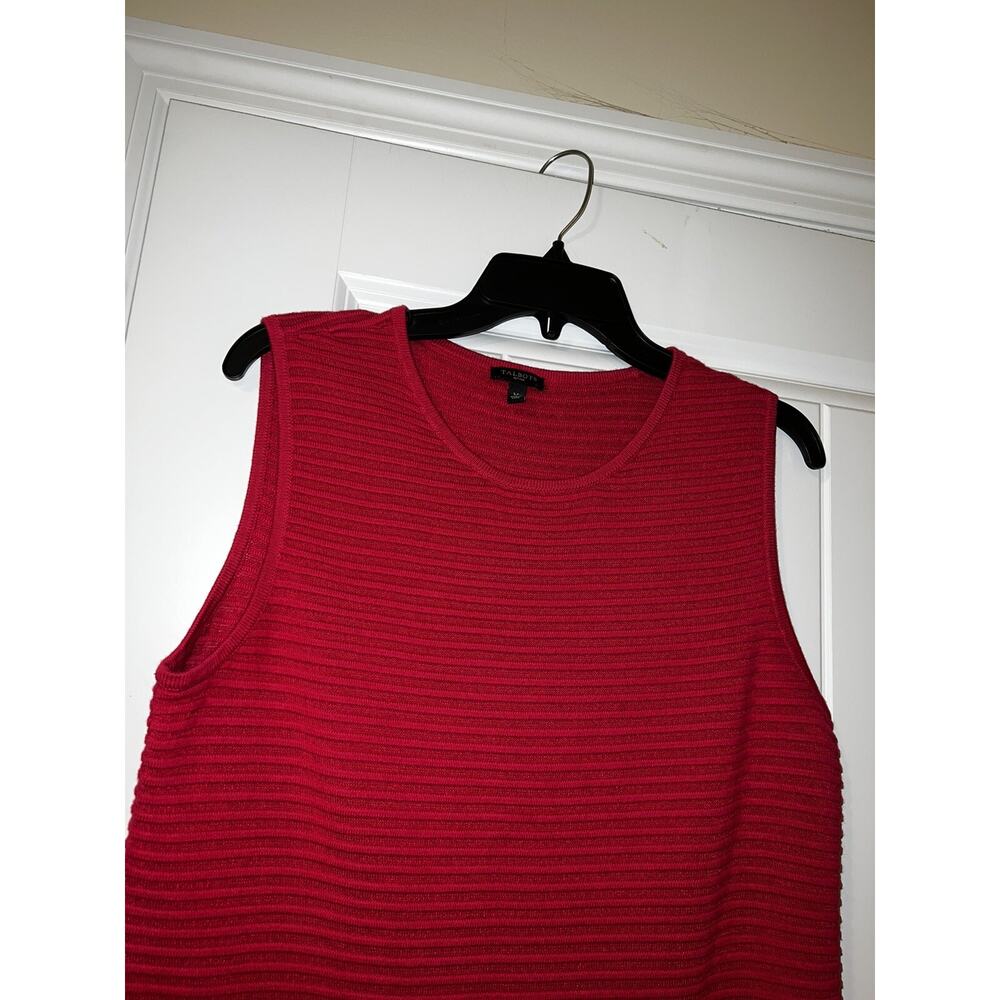 Talbots womens pink magenta vest sweater petite womens PL - Picture 3 of 5